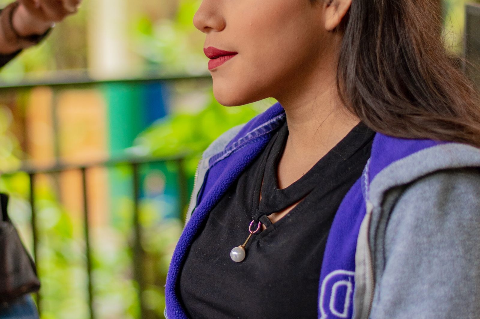 Retouched portrait on an editing desk